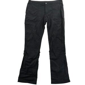Columbia Women Hiking Cargo Pants Size 14 Black Stretch Bootcut Black Casual